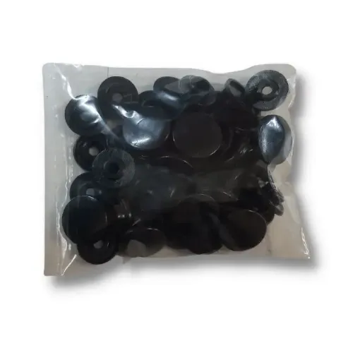broches plastico 10mms x25 unidades color negro 0