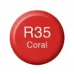 tinta recarga para marcadores copic various ink x25ml color r35 coral 1