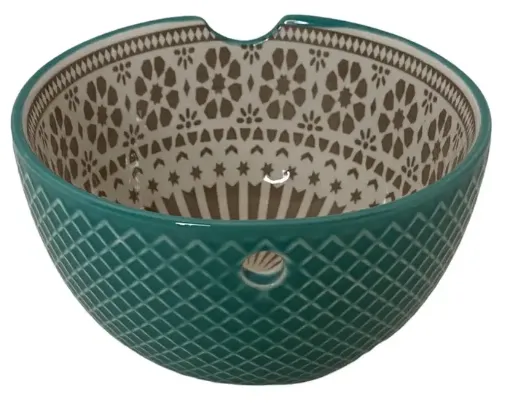 cuenco bowl ceramica esmaltada para lana e hilos 16x10cms 0
