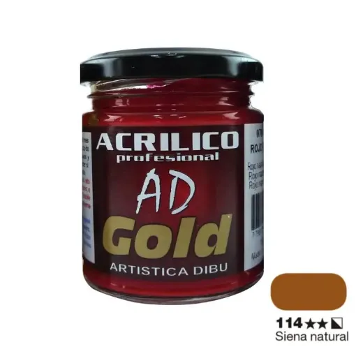 acrilico profesional gold ad 200ml color grupo 1 siena natural 114 0