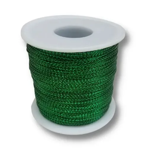 hilo metalizado fino golden thread carretel 220mts color verde 0