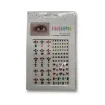 sticker facegems set apliques 3d nail art corporales 11x18cms modelo nro 3 0