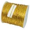 hilo metalizado lurex 2mms rollo 100mts color dorado 1