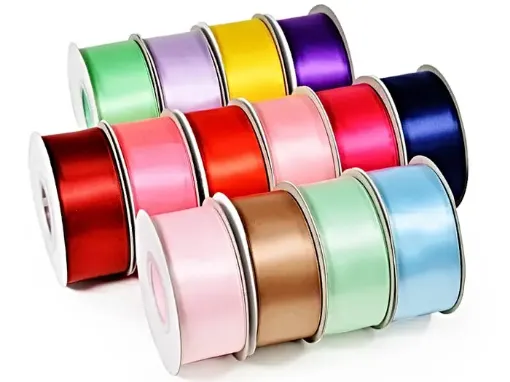 cinta raso doble faz acrocel no 12 50mm rollo 20mts varios colores 0