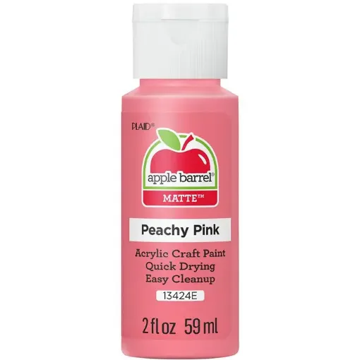 pintura acrilica mate acrylic paint apple barrel 2oz 59ml color 13424e peachy pink rosa melocoton 0