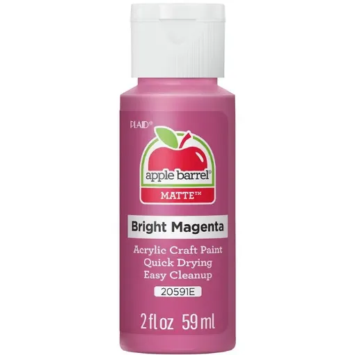 pintura acrilica mate acrylic paint apple barrel 2oz 59ml color 20591e bright magenta brillante 0