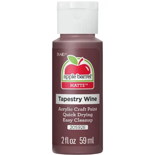 pintura acrilica mate acrylic paint apple barrel 2oz 59ml color 20592e tapestry wine vino tapiz 0