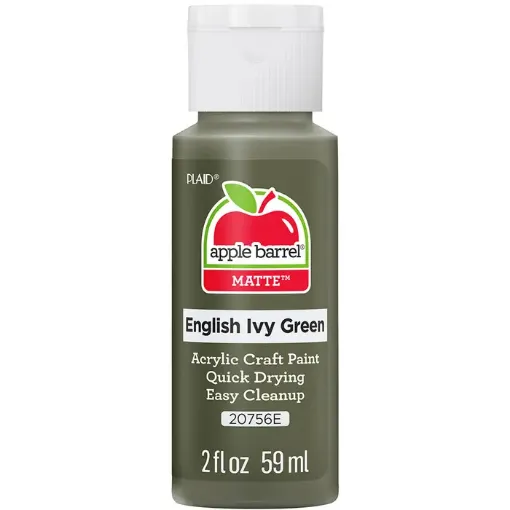 pintura acrilica mate acrylic paint apple barrel 2oz 59ml color 20756e ivy green verde hiedra 0