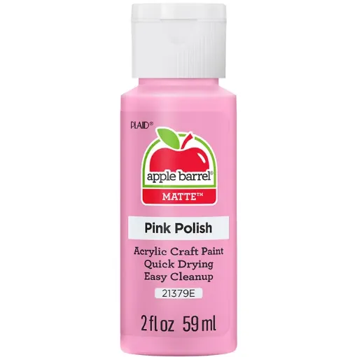 pintura acrilica mate acrylic paint apple barrel 2oz 59ml color 21379e pink polish rosa esmalte 0