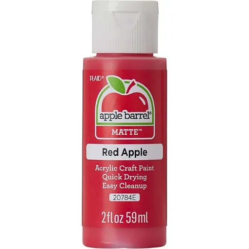 pintura acrilica mate acrylic paint apple barrel 2oz 59ml color 20784e red apple manzana roja 0