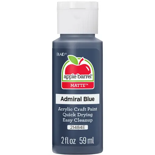 pintura acrilica mate acrylic paint apple barrel 2oz 59ml color 21484e admiral blue almirante azul 0