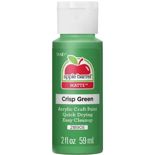 pintura acrilica mate acrylic paint apple barrel 2oz 59ml color 21890e crisp green verde vrujiente 0