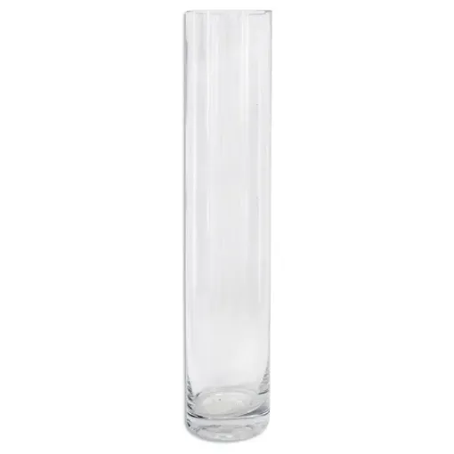 florero vidrio cilindrico fino 5x30cms gt0298 0