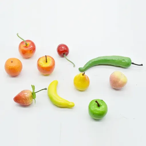 fruta mediana plastico 5cms por 10 unidades modelos surtidos 0