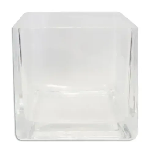 florero vidrio cuadrado 10x10cms gt0312 0