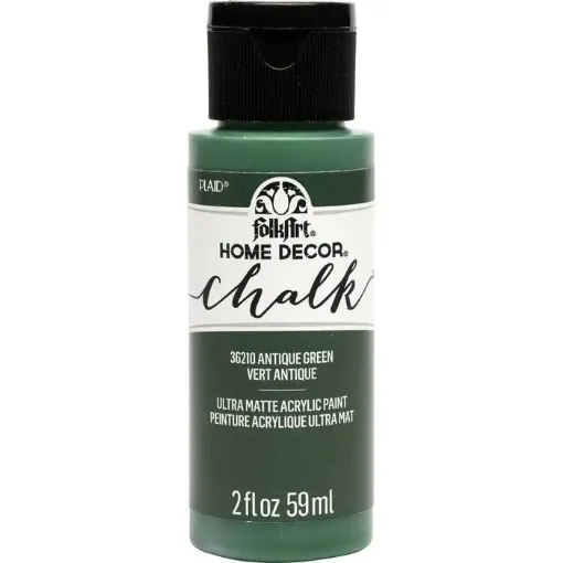 pintura acrilica ultra mate la tiza home decor chalk folk art 2oz color 36210 antique green verde ant 0