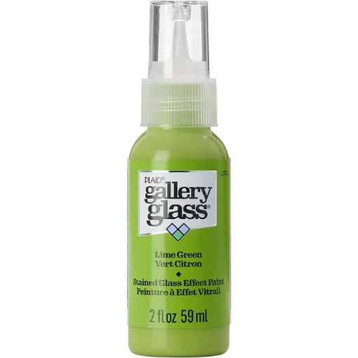 gallery glass stained effect pintura vitral traslucida folk art 2oz 59ml color 19710 lime green lima 0