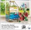 gallery glass stained pintura vitral traslucida folk art 2oz 59ml color 19694 magenta rose rosa 2