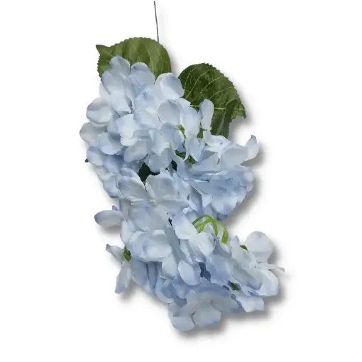 vara flores artificiales hortencias x3 60cms v1997 color celeste 0