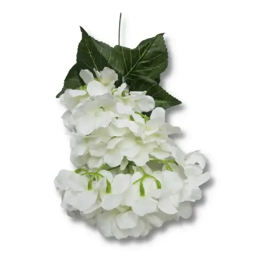 vara flores artificiales hortencias x3 60cms v1997 color blanco 0
