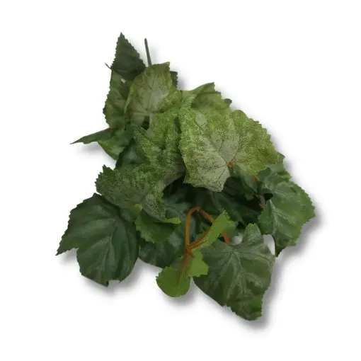 planta artificial hojas verdes claras gris x7 36cms pl948 0