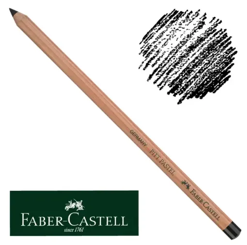 lapiz pitt pastel medium faber castell color 112201 color negro 199 0