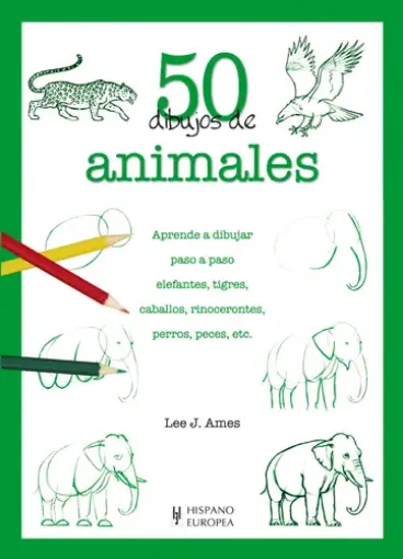 libro 50 dibujos animales editorial hispano europea 19x27cms 64pags 0