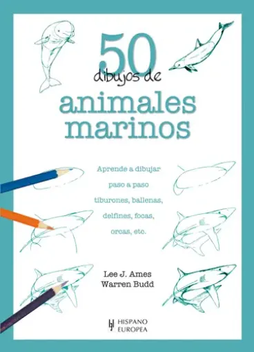 libro 50 dibujos animales marinos editorial hispano europea 19x27cms 64pags 0