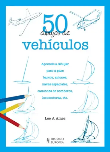libro 50 dibujos vehiculos editorial hispano europea 19x27cms 64pags 0