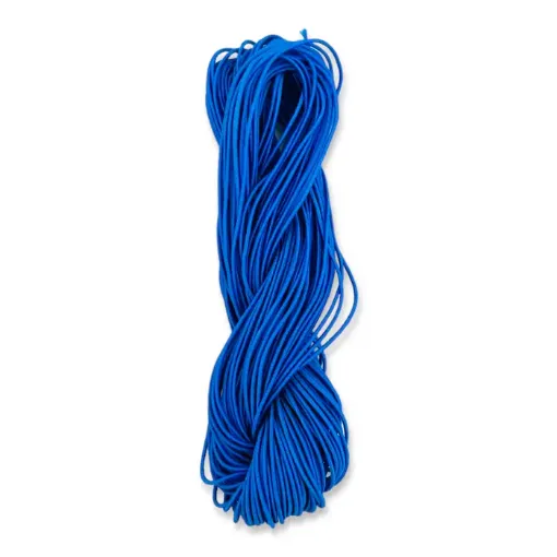 hilo torneado elastizado para artesanias manualidades por 23mts color azul 0