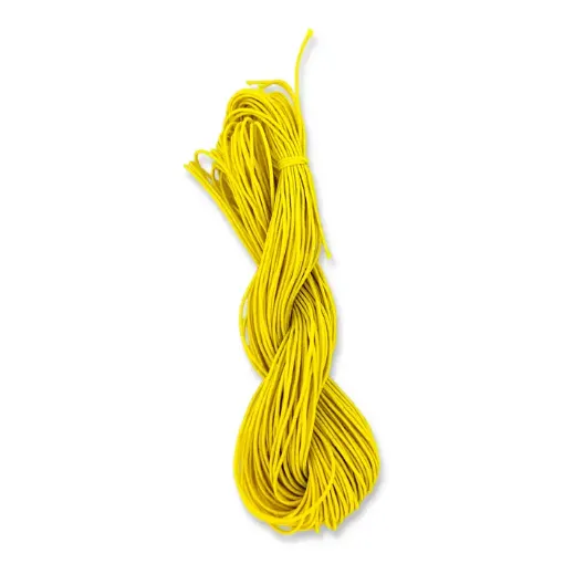 hilo torneado elastizado para artesanias manualidades por 23mts color amarillo 0
