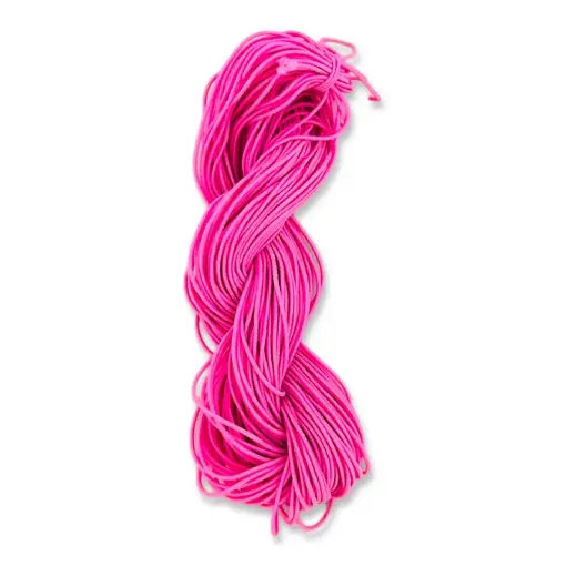 hilo torneado elastizado para artesanias manualidades por 23mts color rosado 0