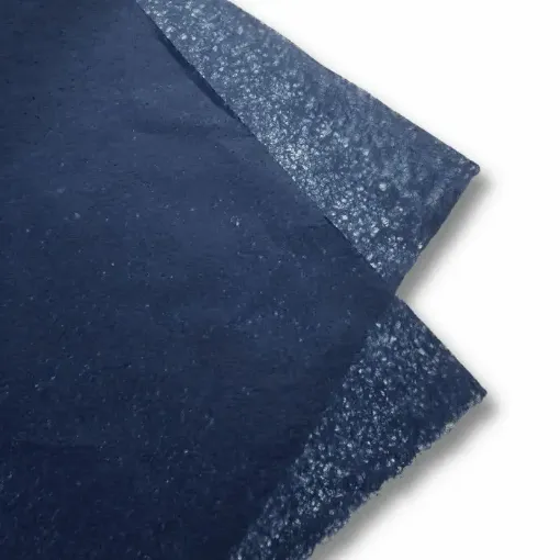 papel artesanal fibras lunar 20grs 64x47cms x3 unidades color azul 0