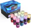 pigmentos concentrados para resina epoxi lets resin kit 12 colores glow in the dark powder x20grs 0