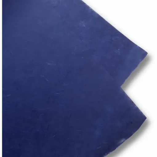 papel artesanal fibras 25grs 64x47cms x3 unidades color azul 0