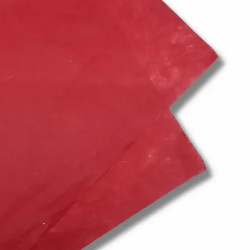 papel artesanal fibras 25grs 64x47cms x3 unidades color rojo 0