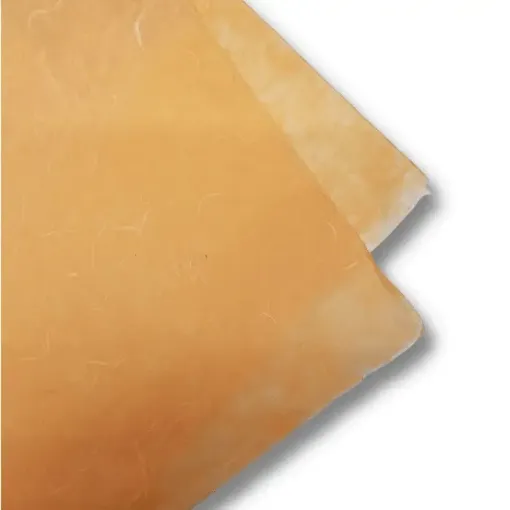 papel artesanal fibras 25grs 64x47cms x3 unidades color salmon 0