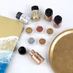 pigmentos concentrados polvo para resina epoxi lets resin kit 5 colores metalicos x20ml 2