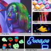 Imagen de Pigmentos concentrados en polvo para resina epoxi "LETS RESIN" kit de 12 colores Glow in the Dark x20grs