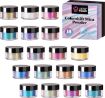 Imagen de Pigmentos concentrados para resina epoxi polvo de mica "LETS RESIN" kit de 18 colores Camaleon x3grs