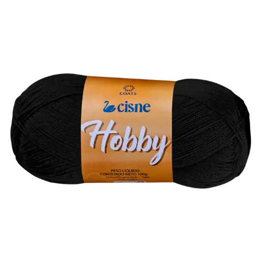 lana 100 acrilica cisne hobby ideal para crochet madeja 100grs color 0000n negro 0