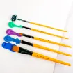 set 5 pinceles punta sintetica para pinturas acrilicas acrylic brushes signature mont marte bmhs0016 1