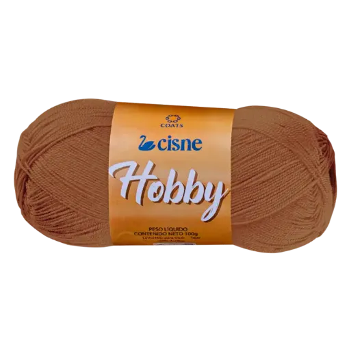 lana 100 acrilica cisne hobby ideal para crochet madeja 100grs color 00070 marron claro 0