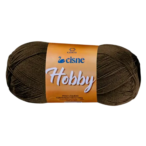 lana 100 acrilica cisne hobby ideal para crochet madeja 100grs color 00096 marron oscuro 0