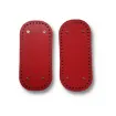 base fondo cuero ecologico para bolso cartera crochet 22x10cms por unidad color rojo 0