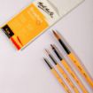 Imagen de Set de 4 pinceles punta sintetica para pinturas acrilicas Acrylic Brushes Signature "MONT MARTE" BMHS0009
