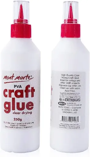pegamento para manualidades pva profesional craft glue signature mont marte envase pico 250grs 0