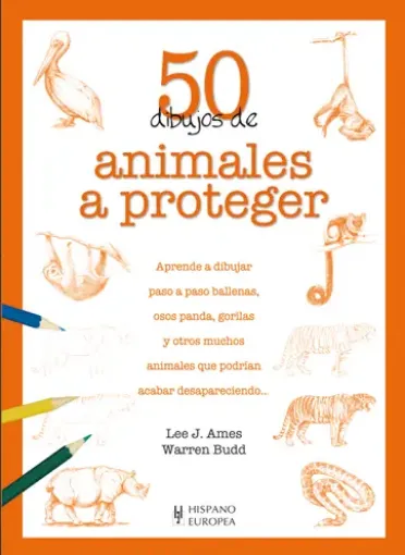 libro 50 dibujos animales proteger editorial hispano europea 19x27cms 64pags 0