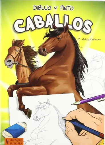 libro dibujo pinto caballos editorial hispano europea 20x27cms 48pags 0