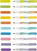 marcadores punta pincel para lettering giotto turbo soft brush caja 10 colores pasteles 2